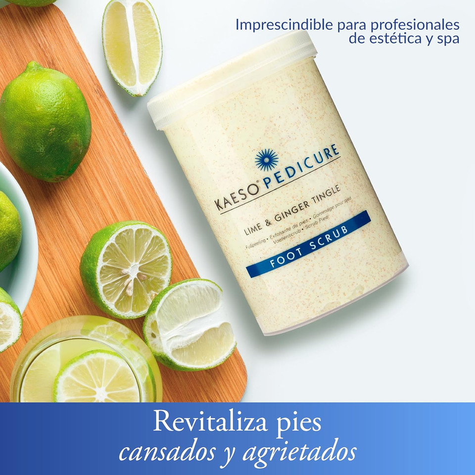 Kaeso Foot Scrub, Lime and Ginger Tingle, 1200 ml