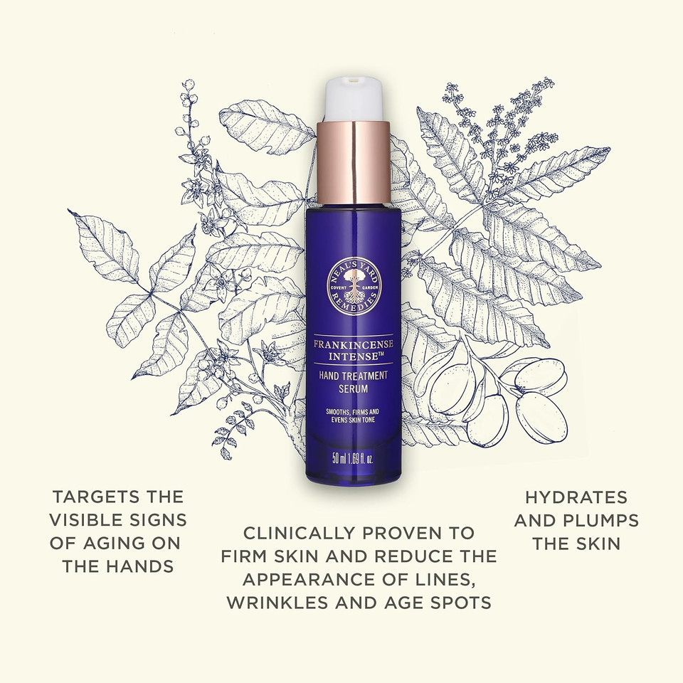 Neal'S Yard Remedies | Frankincense Intenseã¢Â Hand Treatment Serum | Gift For Women | Targets Fine Lines, Wrinkles & Evens Skin Tone On The Hands | 50Ml