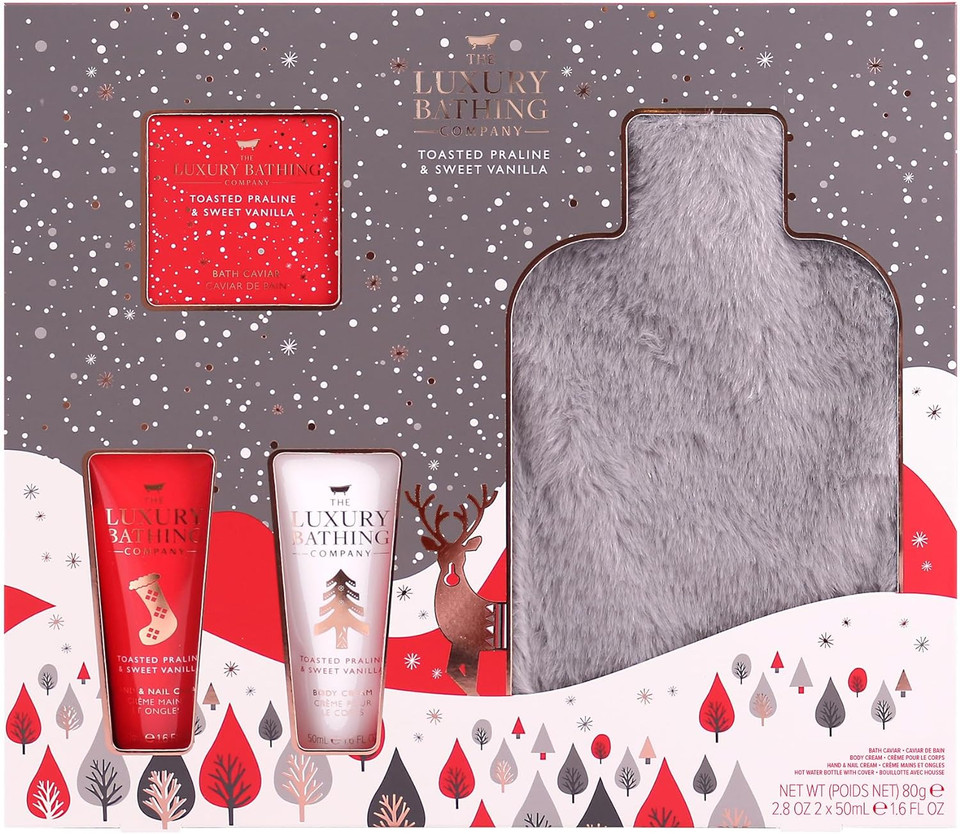 The Luxury Bathing Company - Toasted Praline & Sweet Vanilla Snuggly Gift Set - Vegan Friendly