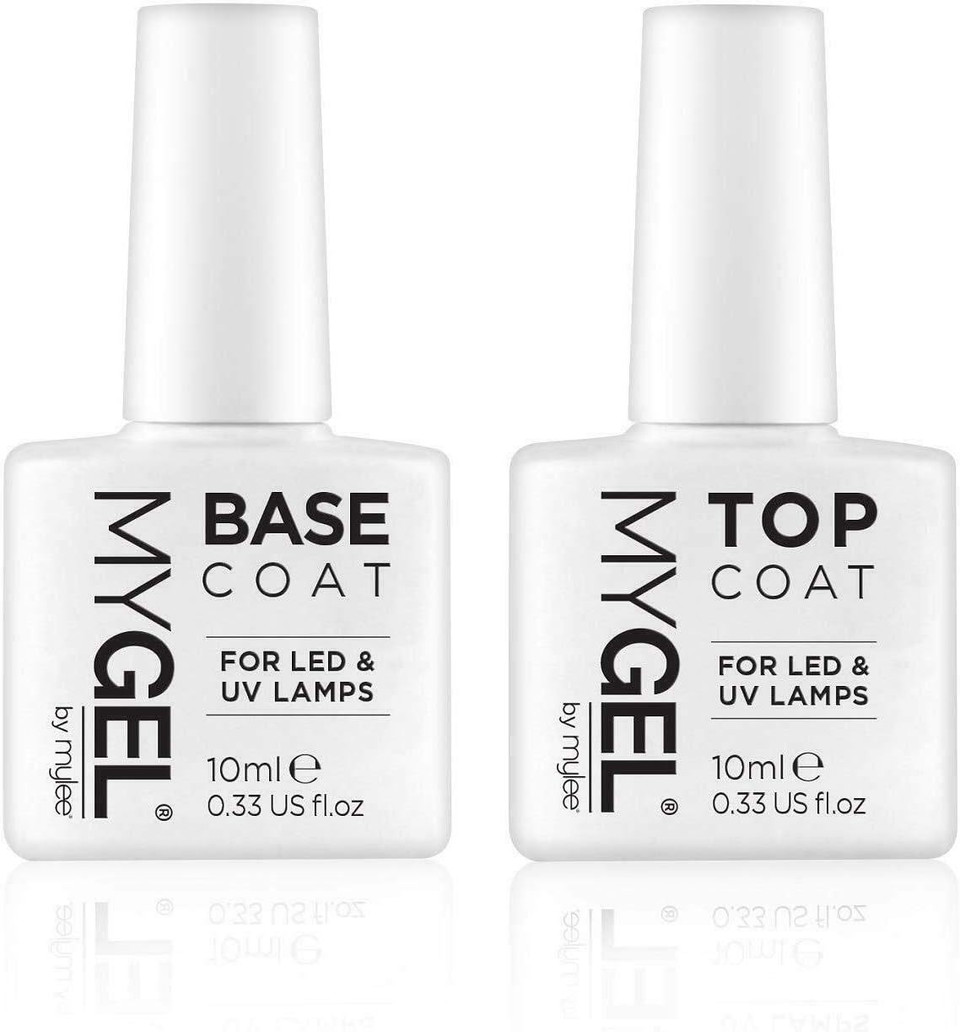 Nail Gel Polish Kit 4 Mygel Colours Top Base Coat Uv Lamp Starter Kit Mylee Prep + Wipe Remover (Kit With White Lamp)
Color: Kit With White Lamp