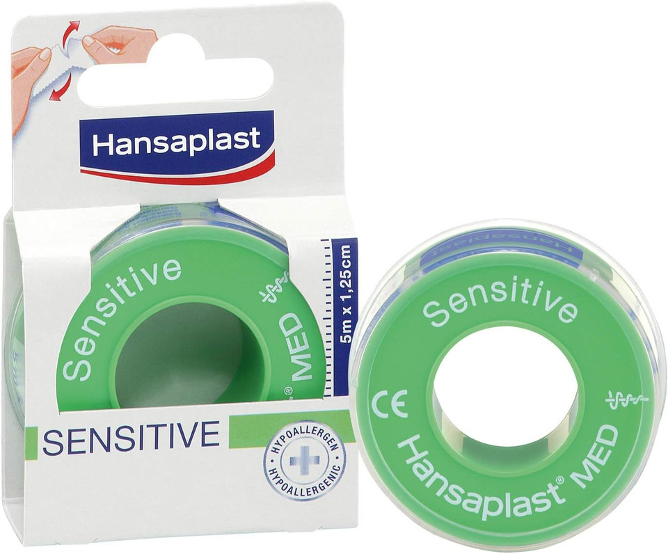 Hansaplast Sensitive Fixierpflaster 5 m x 1,25 cm, 1 pcs. Patch