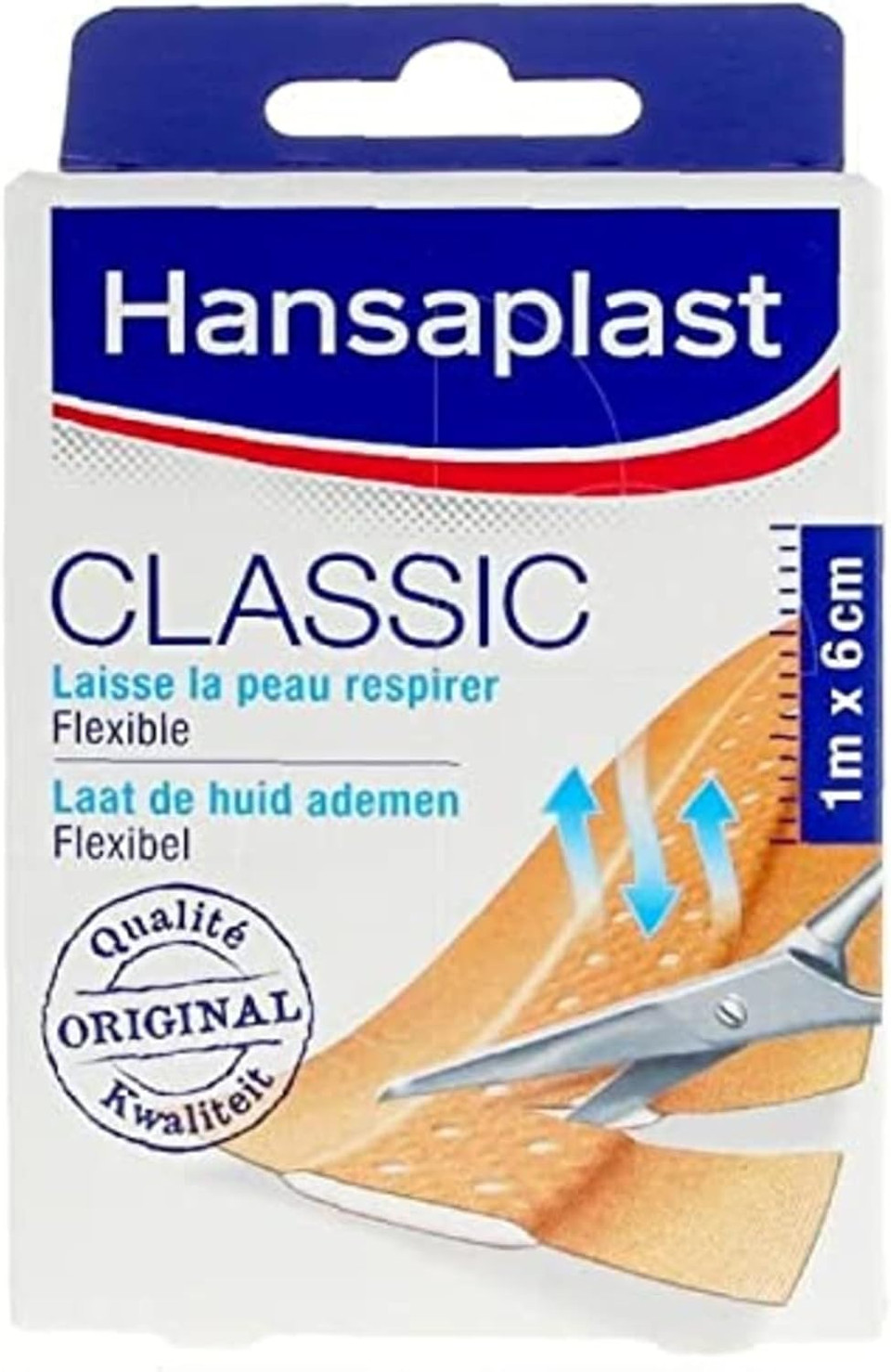 HANSAPLAST - Pansements - CLASSIC Flexible - Bande 1m x 6cm