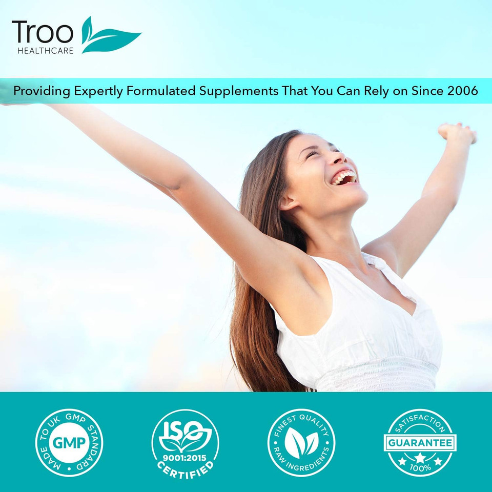 Troo D Mannose 90 Capsules 500Mg Supplement - Daily Vegan Friendly Supplement For Men And Women - Letterbox Friendly Recyclable Packaging - Uk Manufactured To Gmp Standards