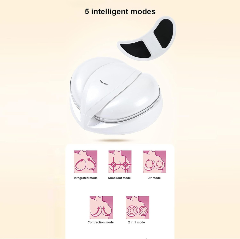 Breast Massager, Usb Remote Controll Skin Firming Low Noise Long Lasting Chest Massager Divice Electric Breast Lift Enhancer Machine
