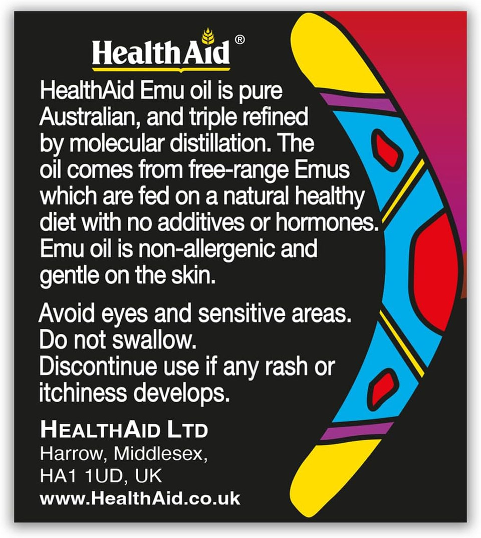 Healthaid Emu Oil - Muscle & Joint Rub Cream 60Ml