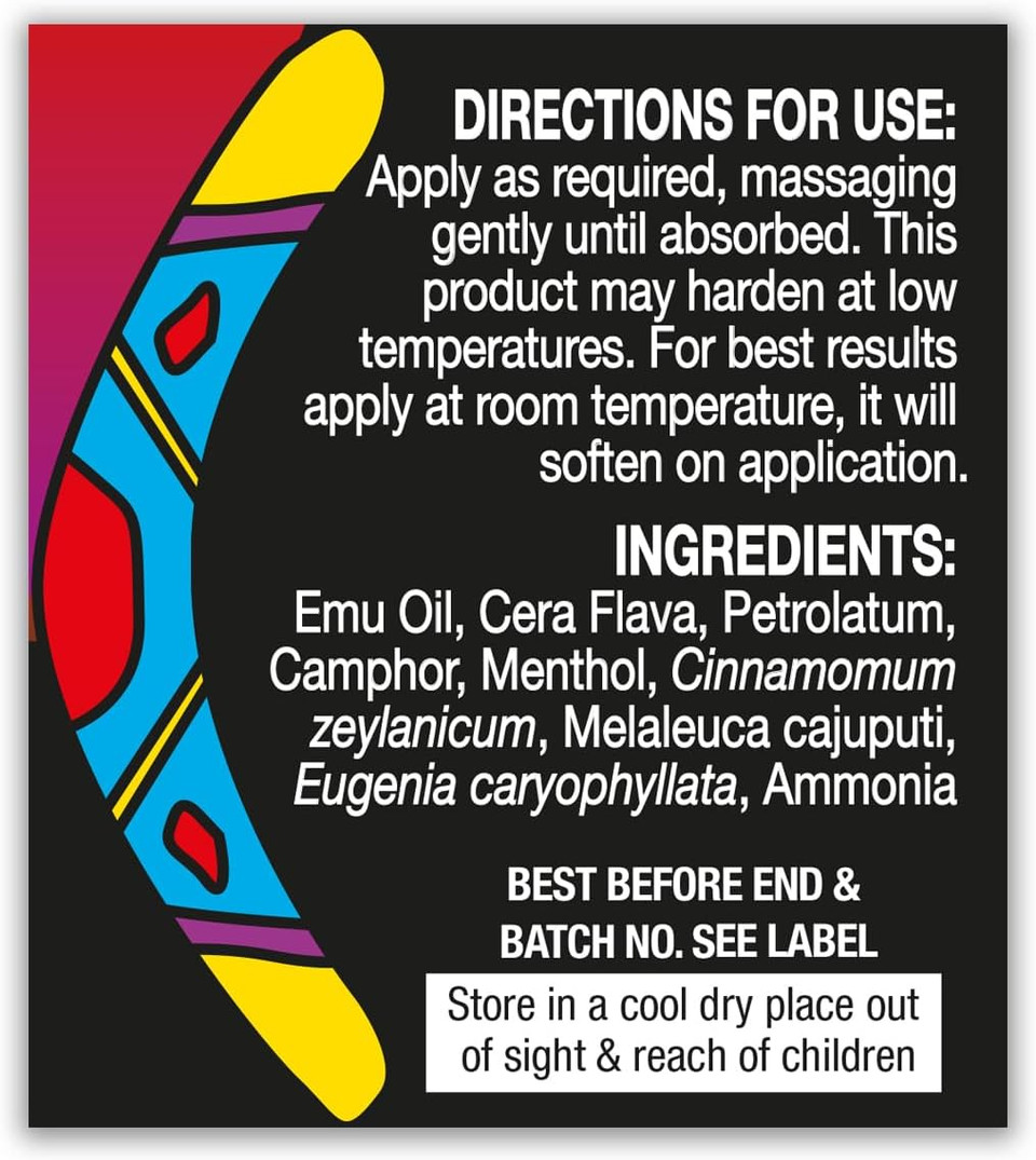 Healthaid Emu Oil - Muscle & Joint Rub Cream 60Ml