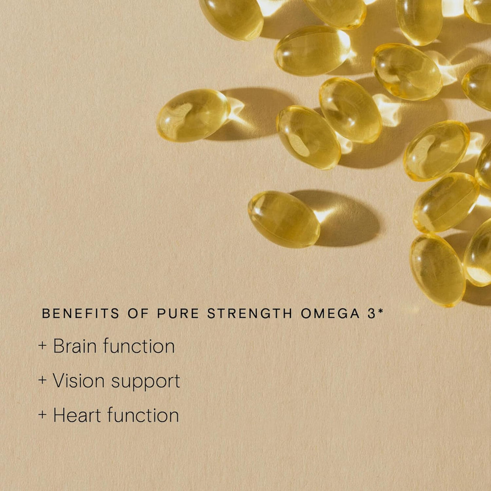 Wild Nutrition Pure Omega 3 Supplement | 250Mg Of Dha & Epa | Natural Cold Extracted Omega 3 Fish Oil | Omega 3 Fatty Acid Supplements | Sustainably Sourced Omega 3 250Mg Of Dha & Epa | 120 Capsules