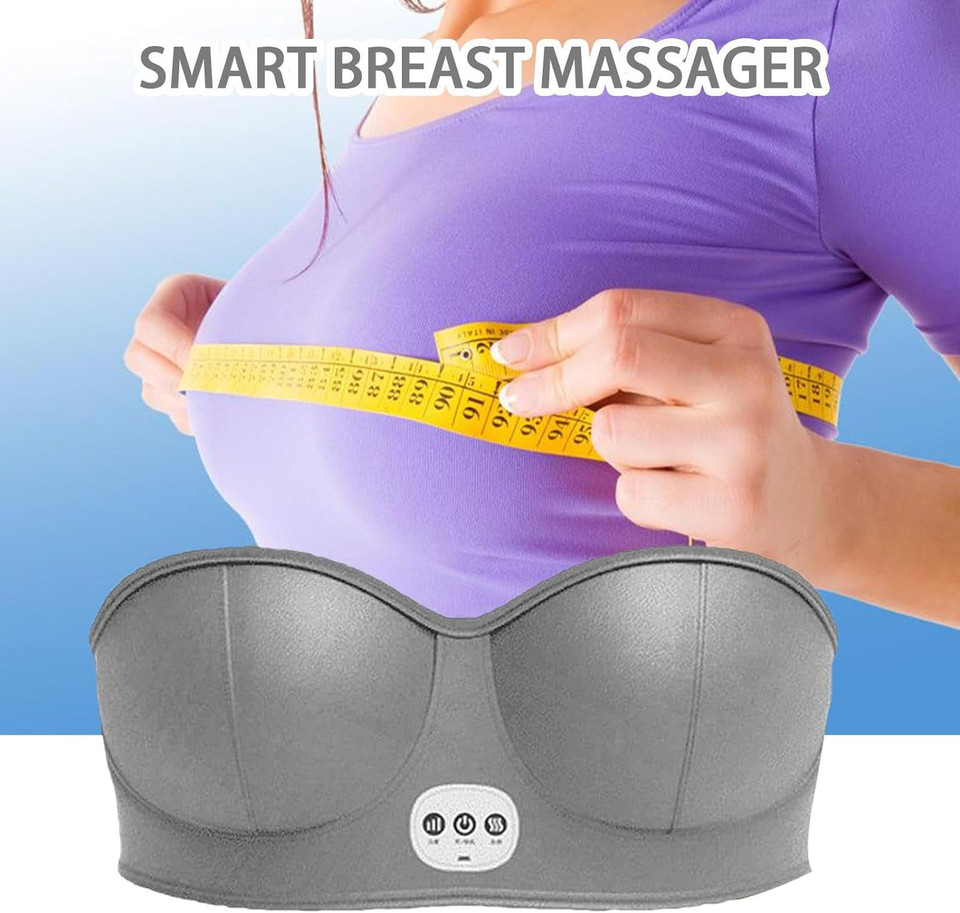 Electric Breast Massage Breast, Women Electric Chest Massager, Busty Breast Massager, 3 Gear Vibrating Massage, Usb Wireless Breast Massager For Bust Lift Anti Sagging