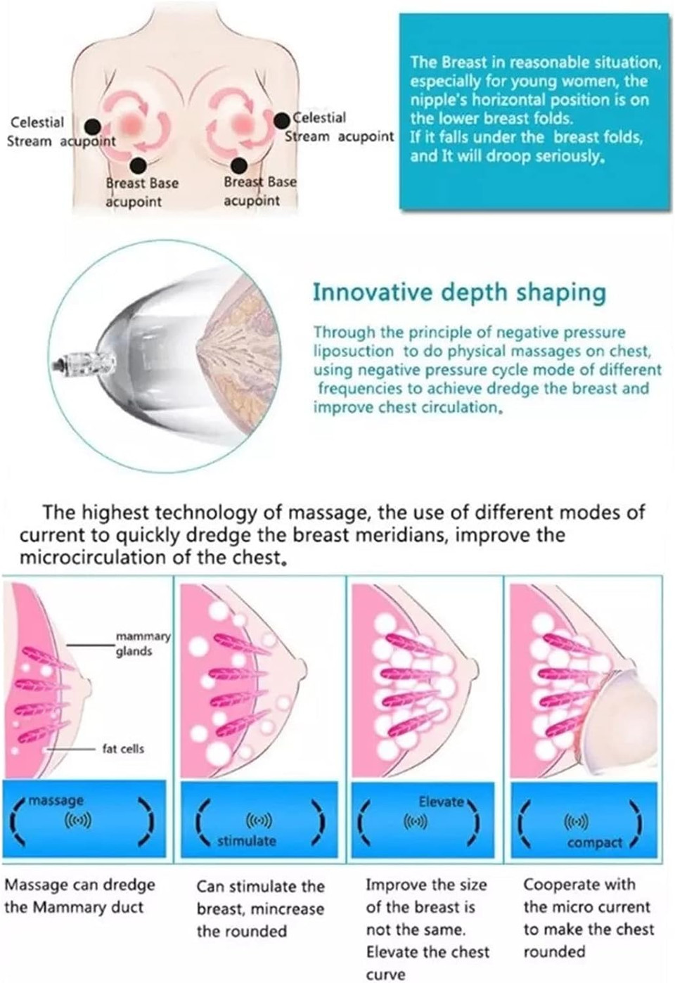 Xjzhang Electric Vacuum Therapy Massager Machine For Breast Augmentation & Buttcock Boobs Enlargement Pump Massage Breast Care Device Xjzhang Electric Vacuum Therapy Massager Machine For Breast Augmentation & Buttcock Boobs Enlargement Pump Massage Breast Care Device