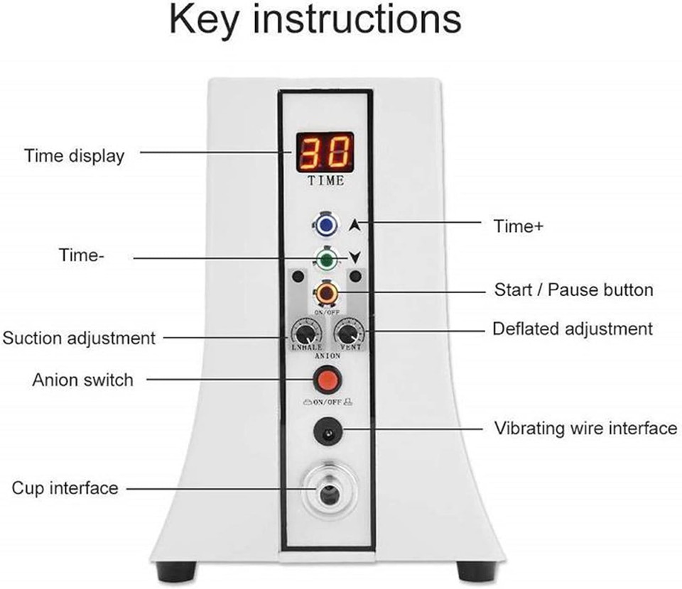 Xjzhang Electric Vacuum Therapy Lifting Breast Enhancer Massage Cup Enlargement Pump Body Shaping Slimming Lymphatic Drainage Machine