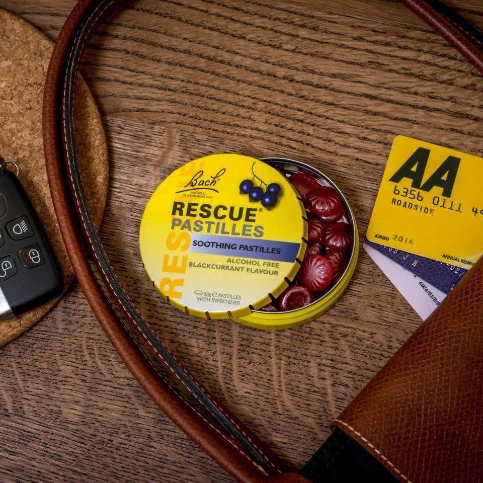 Rescue Remedy Blackcurrant Pastilles, Alcohol Free, Supports Emotional Wellbeing & Balance, Soothing, Travel Friendly, Tin, 1 X 50G Pack

Size: 50 G (Pack Of 1)