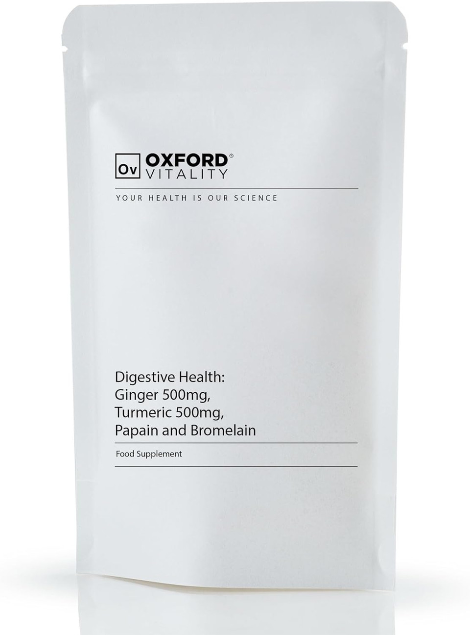 Ginger Root, Turmeric, Papain & Bromelain Tablets For General Digestive & Gut Health | By Oxford Vitality

Size: 120 Count (Pack Of 1)