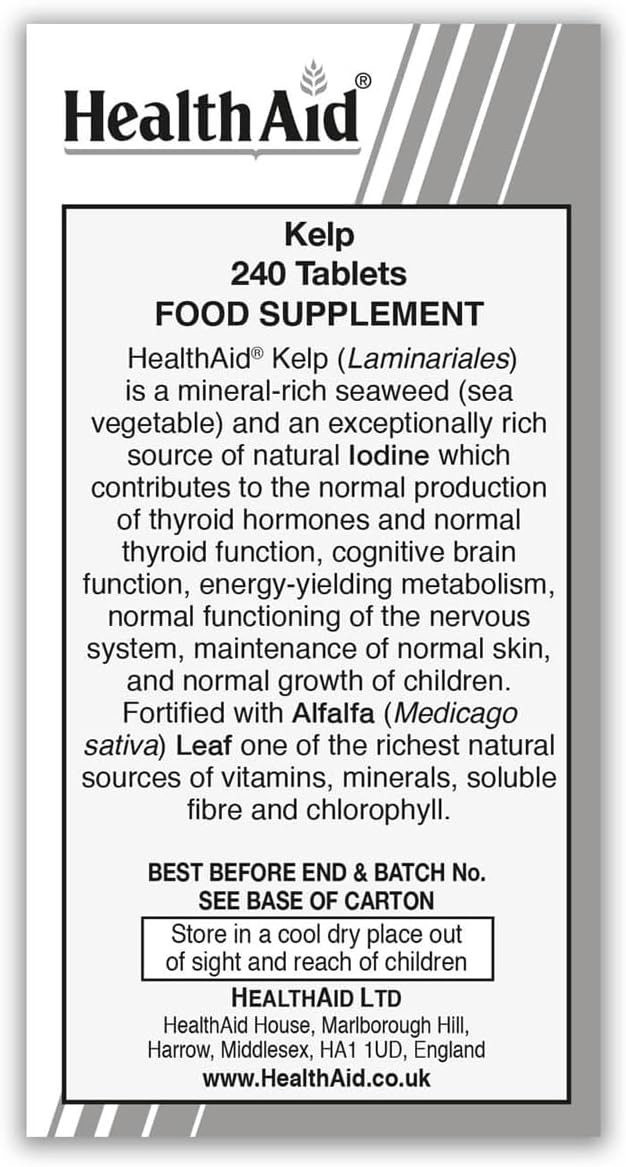 HealthAid Kelp - 240 Tablets