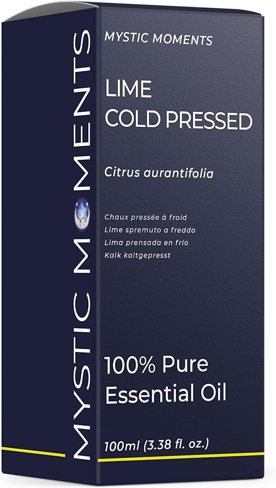 Mystic Moments | Lime Cold Pressed Essential Oil 100ml - Pure & Natural Oil for Diffusers, Aromatherapy & Massage Blends Vegan GMO Free