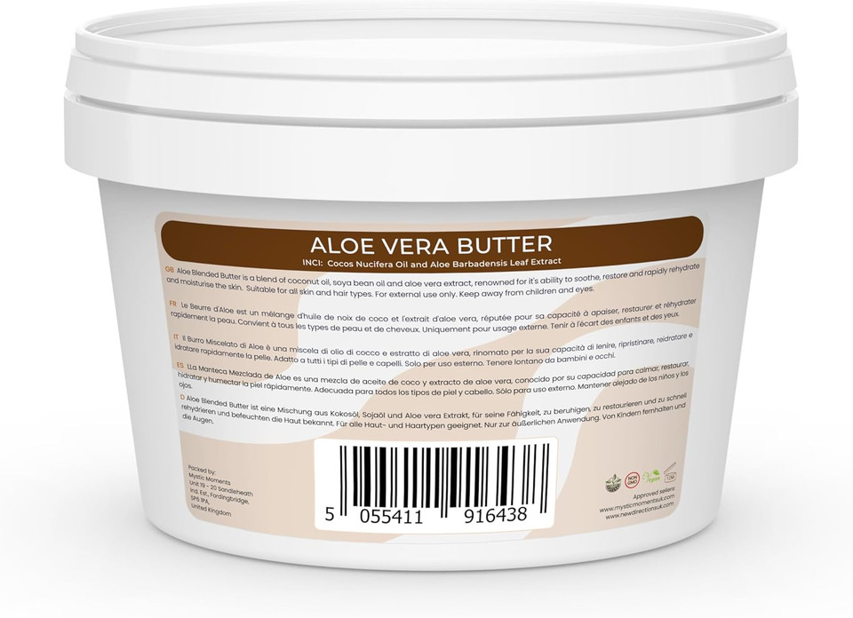 Mystic Moments | Aloe Vera Blended Butter 500g - Natural Cosmetic Butters Vegan GMO Free