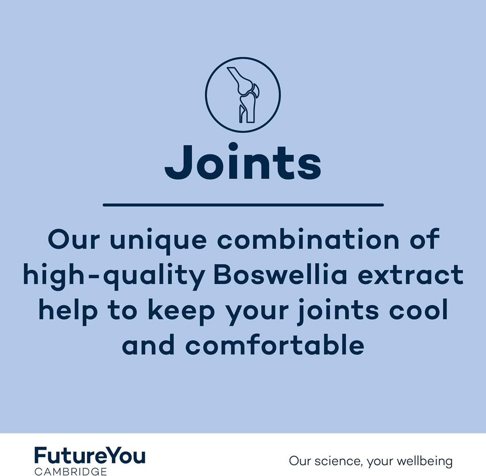 Cool Joints+ Boswellia Serrata Capsules  28 Day Supply For Comfortable Joints  Boswellia And Manganese Supplement By Futureyou Cambridge