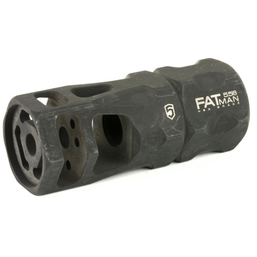 Phase 5 Weapon Systems FATman Hex Brake 1/2x28 .223/5.56 - Black