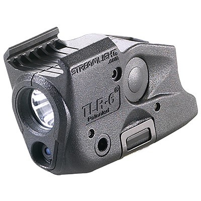 Streamlight TLR-6 Rail Light with Red Laser for Glock 43X/48 100 Lumens - Black