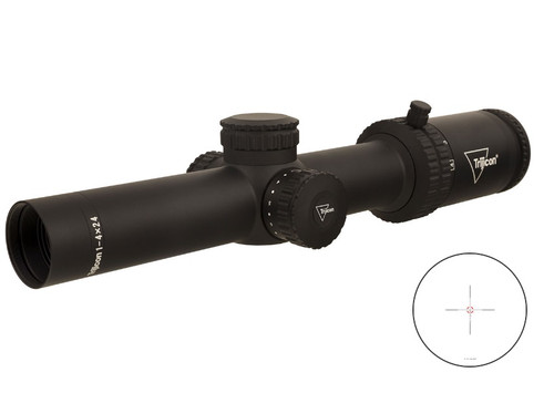 Trijicon Credo 1-4x24mm SFP Riflescope with Illuminated Red BDC Segmented Circle Reticle