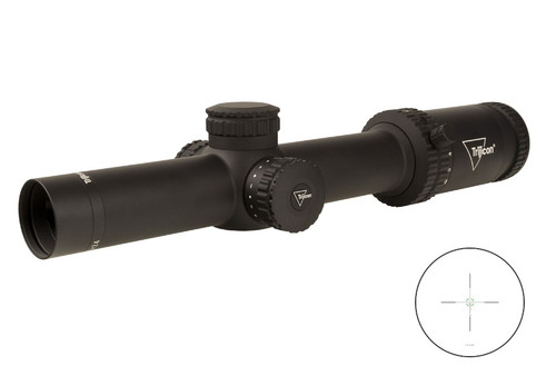 Trijicon Credo 1-6x24mm SFP Riflescope with Illuminated Green BDC Segmented Circle Reticle