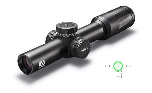 EOTECH Vudu 1-6x24mm FFP Riflescope with Illuminated Green SR-2 7.62 BDC Reticle