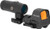 Holosun 510C 2 MOA Red Dot / 65 MOA Circle Open Sight with QD Absolute Co-Witness Mount and 3x Magnifier