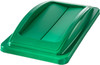 ESLIDSWINGGRN43 - Narrow polypropylene lid with hinged flaps that is coloured green and is compatible with 60L and 87L Slim Jims