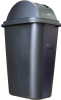 FG306700BLA - Rubbermaid Wastebasket Swing Lid on black Wastebasket