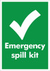 A4 Waste Bin Sticker - Emergency Spill Kit - PCA4ESK