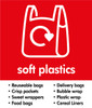 Small Recycling Bin Sticker - Soft Plastics - PC85SP