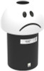 Leafield Sad Face Emoji Bin with – 60 Ltr - General Waste