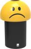 Leafield Sad Face Emoji Bin with - 60 Ltr