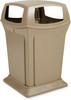 FG917388BEIG - Rubbermaid Ranger Container with Four Openings - 170.3 Ltr - Beige