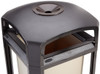 Rubbermaid Landmark Classic Dome Top Container with Ashtray & Rigid Liner - 189 Ltr - Black - FG397501BLA