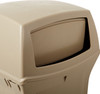 Rubbermaid Ranger Container with Two Doors - 132.5 Ltr - Beige - FG843088BEIG - Hinged Aperture Detail