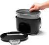 515630 - Addis Compost Caddy - 2.5 Ltr - Black/Grey - Removable inner bucket facilitates easy emptying