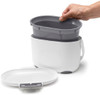 515631 - Addis Compost Caddy - 2.5 Ltr - White/Grey - Removable inner bucket facilitates easy emptying