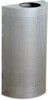 Rubbermaid Silhouettes Half-Round Open Top Bin - 45 Ltr - Perforated Steel - FGSH12EPLSM