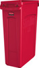 Rubbermaid Slim Jim with Venting Channels - 87 Ltr - Red - 1956189