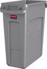 Rubbermaid Slim Jim with Venting Channels - 60 Ltr - Grey - 1971258