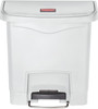 1883554 - Rubbermaid Slim Jim Front Step Pedal Bin - 15 Ltr - White