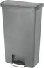 Rubbermaid Slim Jim Front Step Pedal Bin - 68 Ltr - Grey - 1883604