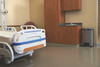 1901992 - A stainless steel Rubbermaid Slim Jim Front Step Pedal Bin situated in a hospital room