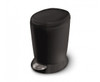 simplehuman Round Plastic Pedal Bin 6 Litre, Black - CW1319