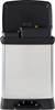 203291 - Curver Deco Duo Pedal Bin front-on showing the width required for placement with lid open showing removable buckets