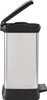 203291 - Curver Deco Duo Pedal Bin side-on picture that shows the profile of the bin and space required for pedal
