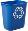 FG295573BLUE - Wide, open-top design makes disposing of waste and recycling easy