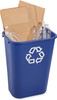 FG295773BLUE - Suitable for collecting recyclables, such as paper, plastics, cardboard, cans and more