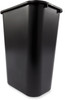 Rubbermaid Rectangular Wastebasket - 39 Ltr - Black - FG295700BLA