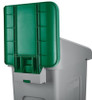 2007908 - Green Rubbermaid Slim Jim Recycling Station Billboard attached to container